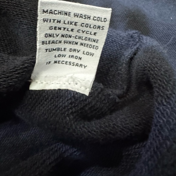 525 America XS Women’s Black and Blue Cropped Hoodie - Picture 5 of 7